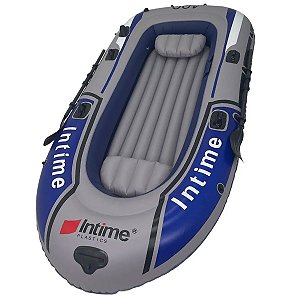 Bote Barco Inflavel Grande 4 Pessoas Reforçado Remo Inflador Praia Passeio Iate Lancha Pesca Verao Jetski Mar Rio