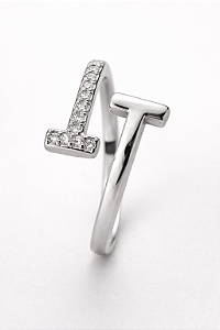 Anel T Regulável – Prata 925 com Zircônias