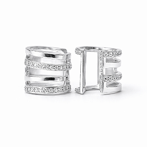 Piercing Fake Aro Zircônia – Prata 925