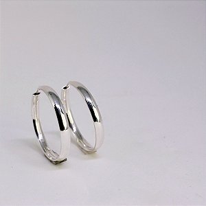 Argola Clássica – Prata 925