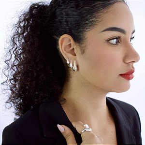 Brinco Gota G – Prata 925