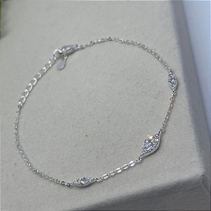 Pulseira Ponto de Luz com Zircônias – Prata 925