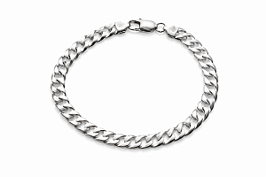 Pulseira Masculina Grumet Elos Força - Prata 925