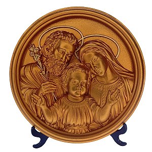 Medalha Sagrada Familia Ouro Ducado