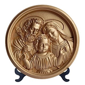 Medalha Sagrada Familia Ouro Palido