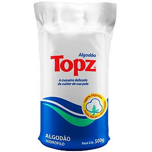 Algodão Hidrófilo Rolo 500g - Topz