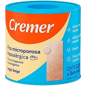 Fita Microporosa Bege Cremer 5cm x 4,5m