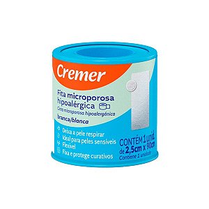 Fita Microporosa Branca 2,5cm x 0,9m - Cremer