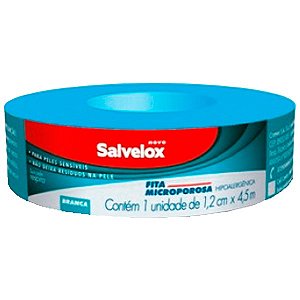 Fita Microporosa Branca 1,2cm x 4,5m - Salvelox