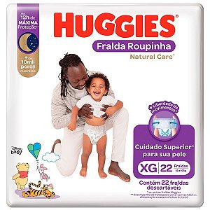 Fralda Huggies Natural Care Roupinha Mega XG com 22 Unidades - Kimberly