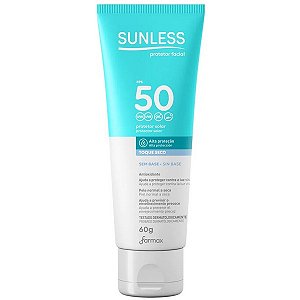 Protetor Solar Sunless Facial Toque Seco FPS 50 - 60g - Farmax