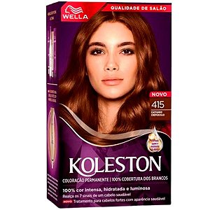 Tintura Koleston 415 Castanho Crepúsculo - Wella