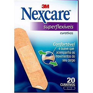 Curativo Superflexíveis 3M 20 Und - Nexcare