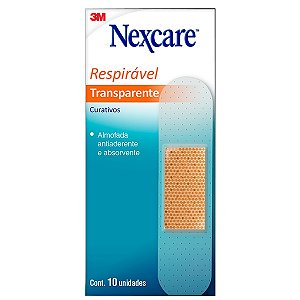 Curativo Transparente 3M 10 Und - Nexcare