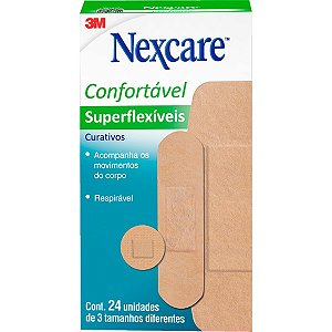 Curativo Superflexiveis Variados 3M 24 Und - Nexcare