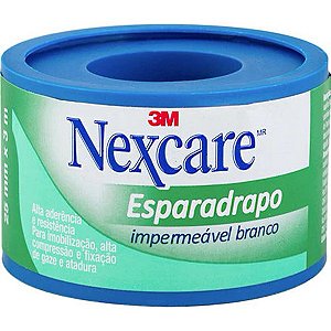 Esparadrapo Impermeável Branco 3M 25mm x 3,0m - Nexcare