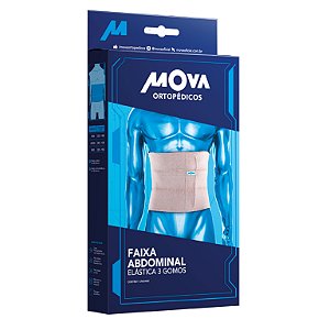 Faixa Abdominal Elástica 3 Gomos Flex Mova
