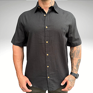 Camisa Linho Fatal 30482 Preto