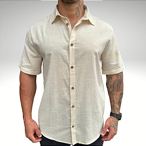Camisa Linho Fatal 30482 Off White