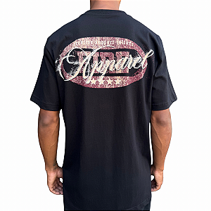 Camiseta Fire Tag Stars Preto