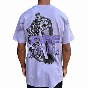 Camiseta Fire Tag Spray Lilás