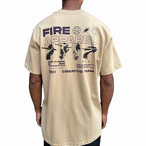 Camiseta Fire Line Street Caqui