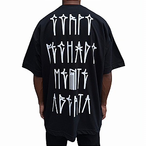 Camiseta Oversized Chronic Thaide Corpo Fechado Preto