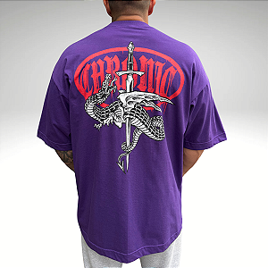 Camiseta Oversized Chronic 4473 Roxo Mazeu