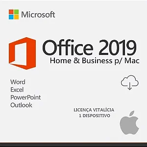 Office 2019 Home & Business para Mac - Licença Vitalícia - Para 1 PC - 32/64 Bits + Nota Fiscal