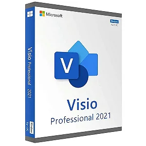 Visio 2021 Standard/Professional – Licença Vitalícia – Para 1 Pc - 32/64 bits + Nota Fiscal