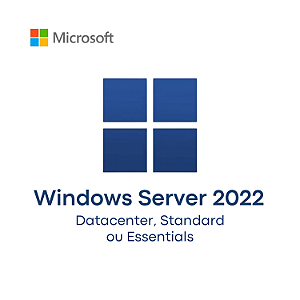 Windows Server 2022 Standard, Data Center ou Essentials – Licença Vitalícia - Para 1 Pc + Nota Fiscal