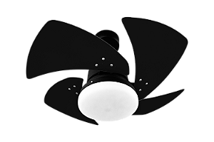 Ventilador de Teto 4 pás Tornado Lustre 2 lâmpadas Ventidelta 127v/220v