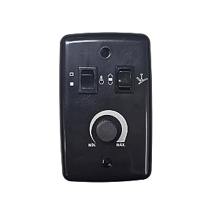 Chave Rotativa 1 Lâmpada Ventilador de Teto Bivolt Preta