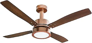 Ventilador de Teto Vintage Led 4 pás 127V/220v Cobre