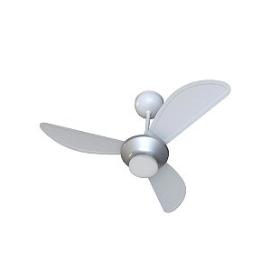Ventilador De Teto Inverter Mistral Led C/ Controle Bivolt Cinza/branco Ventisol
