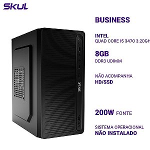 Computador B500 Quad Core I5 3470 3.20ghz Memória 8gb Ddr3 Sem Hd/ssd Fonte 200w