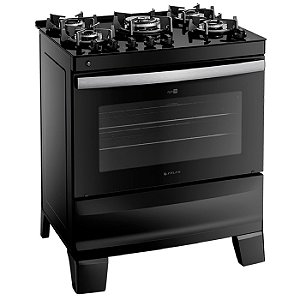 Fogao 5b Atlas Agile Glass Mesa Vidro C/ Acen - 300001665