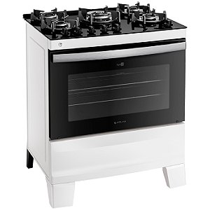 Fogao 5b Atlas Agile Glass Mesa Vidro C/ Acen - 300001655