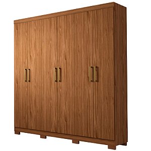 Roupeiro Panan Milena 100  Mdf 6 Pts 2 Gvs - 40010900153 - PC / 4