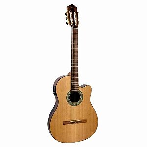 Violão Giannini NFLE Eletroacústico Flat Performance Pro Nylon Natural
