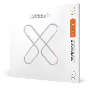 Encordoamento Violão Aço Revestido .010-.047 XS Phosphor Bronze XSAPB1047 D Addario