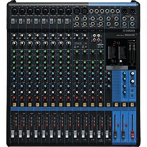 Mesa de Som Yamaha MG16XU Analógica 16 Canais Bivolt Preta