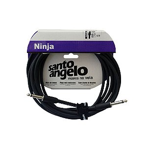 Cabo Guitarra 0,20mm P10 X P10 Ninja 4,57m Santo Angelo