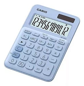 Calculadora De Mesa 12 Dígitos Azul - Ms-20uc-lb-w-dc