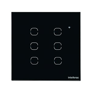 Interruptor Smart Wi-fi Touch 6 Teclas Preto Ews 1006 4850027