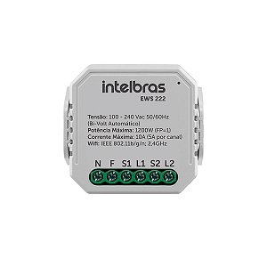 Interruptor Controlador De Cargas Wifi 2/2 Ews 222 4850006
