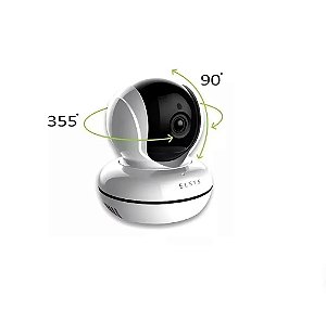 Câmera Inteligente Wi-fi Rotacional 360° Myra Full Hd - Esc-wr5f