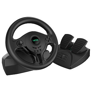 Volante Gamer Com Pedal Gw180 Vinik Para Pc / Ps4 / Xbox / Switch