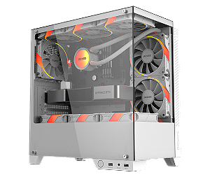 Gabinete Gamer Forcefield Twr White Ghost- Gfftwrwg