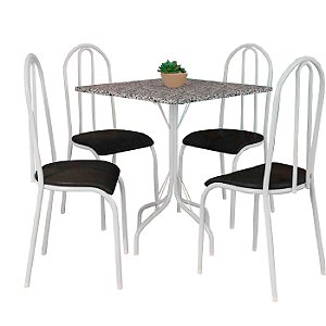 Conj. Mesa Fabone Malaga Quadrada 70x70 C Alicante - 2309 - PC / 3